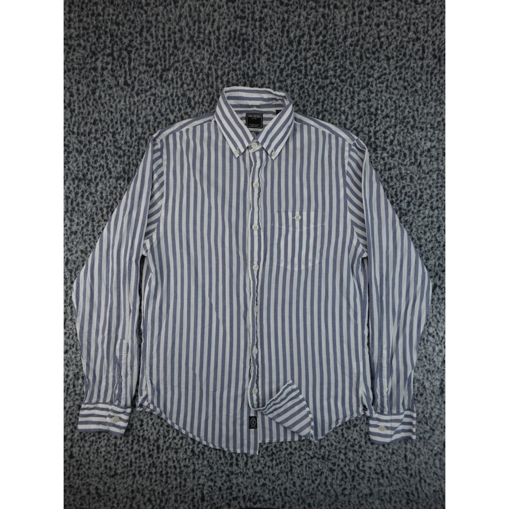 Todd Snyder Button Down Shirt Mens S Blue White Good Striped Tailored Portugal